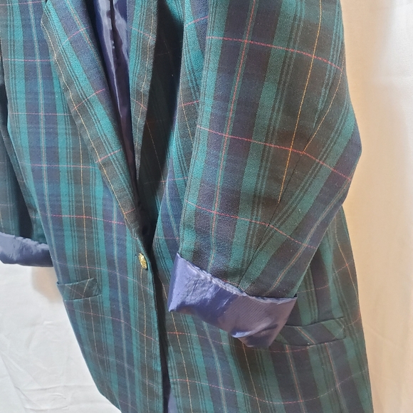 Vintage Koret Blue & Green Plaid - Size 12 - Picture 6 of 8